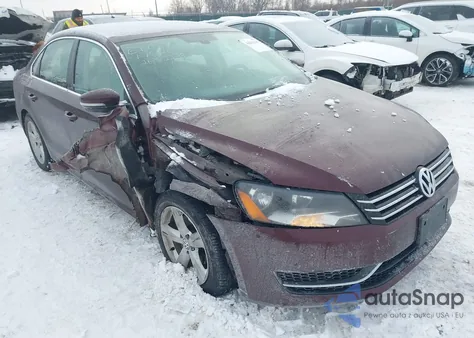 2013 Volkswagen Passat 2.5L Se from USA, damaged, VIN 1VWBH7A34DC006243